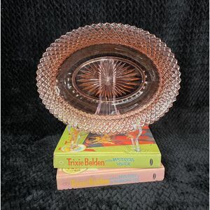 Vintage Anchor Hocking | Miss America Pink Depression Glass Oval Bowl 1935-1938